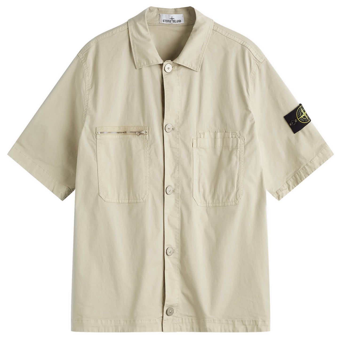 Stretch-TC Garment Dyed Short Sleeve Overshirt