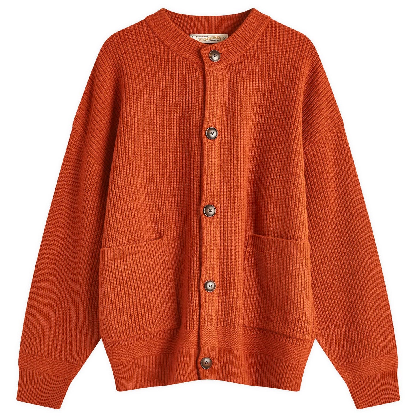 Heavy Wool Round Cardigan