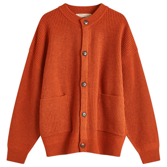Heavy Wool Round Cardigan