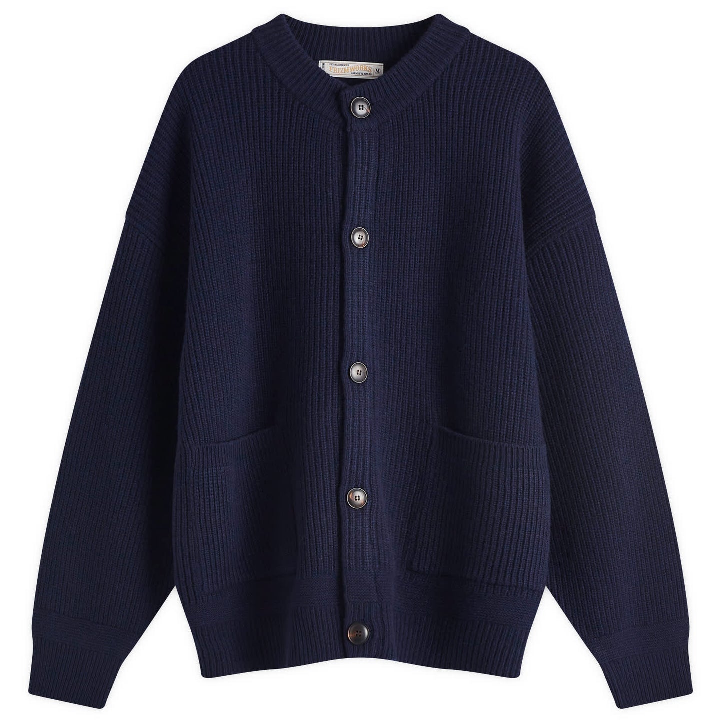 Heavy Wool Round Cardigan