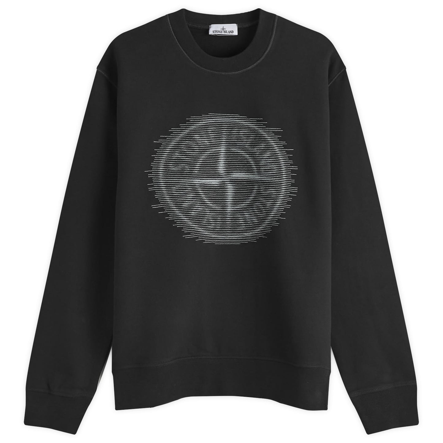 Badge Print Crew Neck Sweatshirt