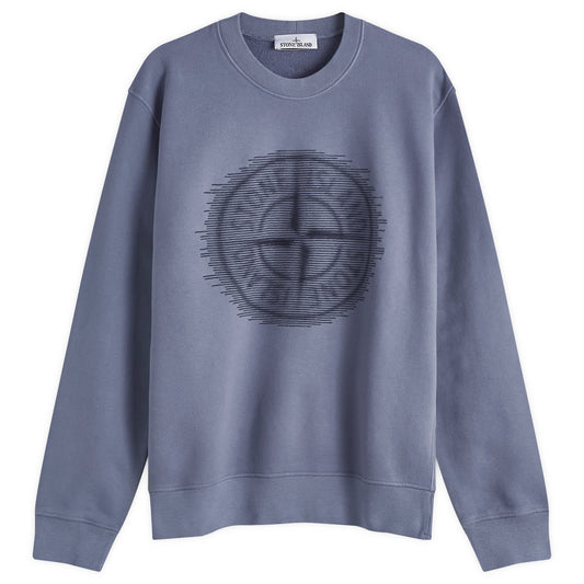 Badge Print Crew Neck Sweatshirt