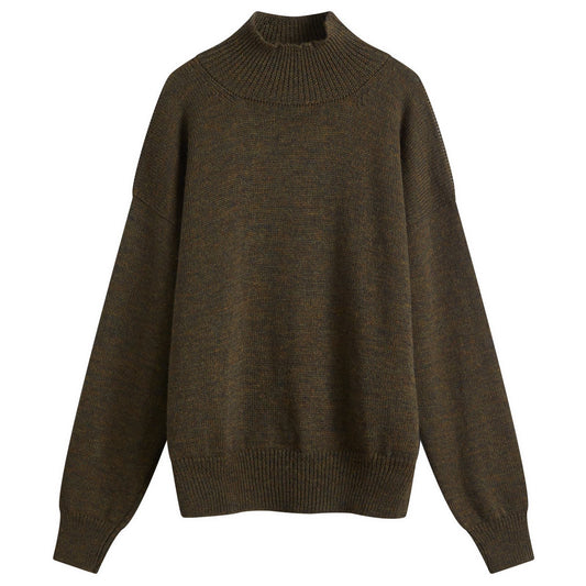 T-Shape Roll Neck Knit Sweatshirt