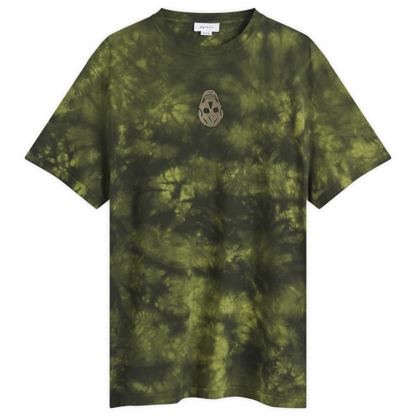 Uneven Dyed Skull Logo T-Shirt