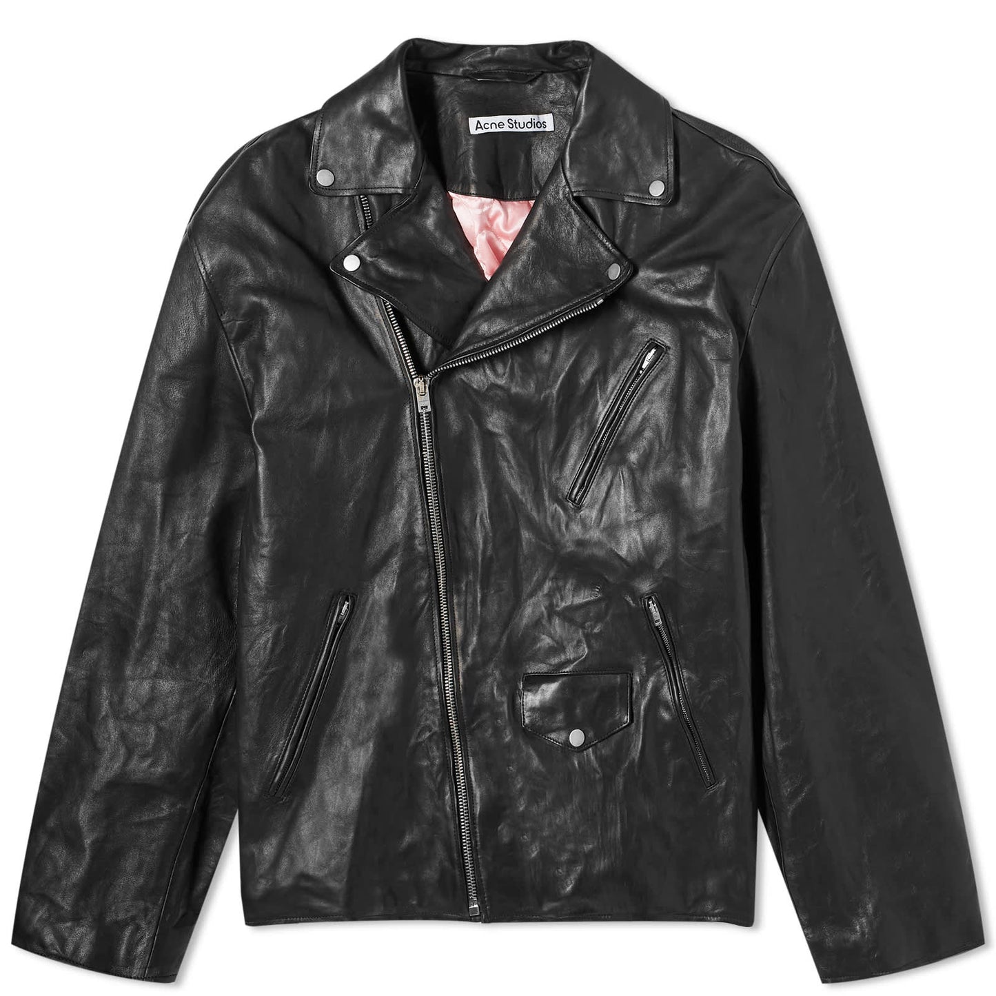Liker Distressed Nappa Leather Jacket