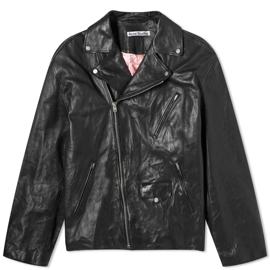 Liker Distressed Nappa Leather Jacket