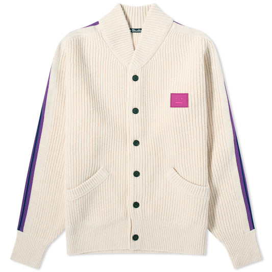 Karling Varsity Stripe Face Cardigan