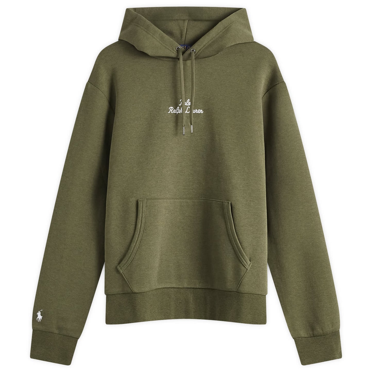 Double Knit Embroidered Script Logo Hoodie