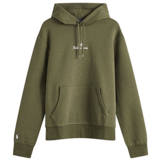 Double Knit Embroidered Script Logo Hoodie
