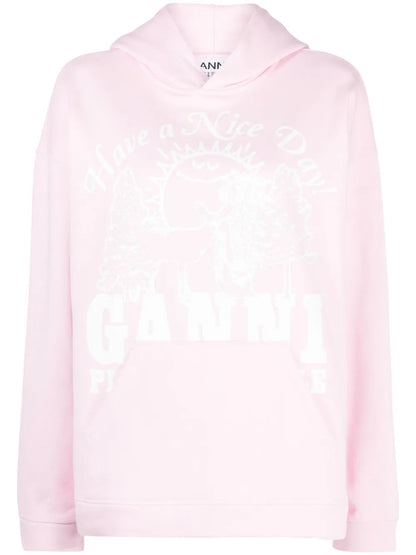 Logo-Print Organic Cotton Hoodie