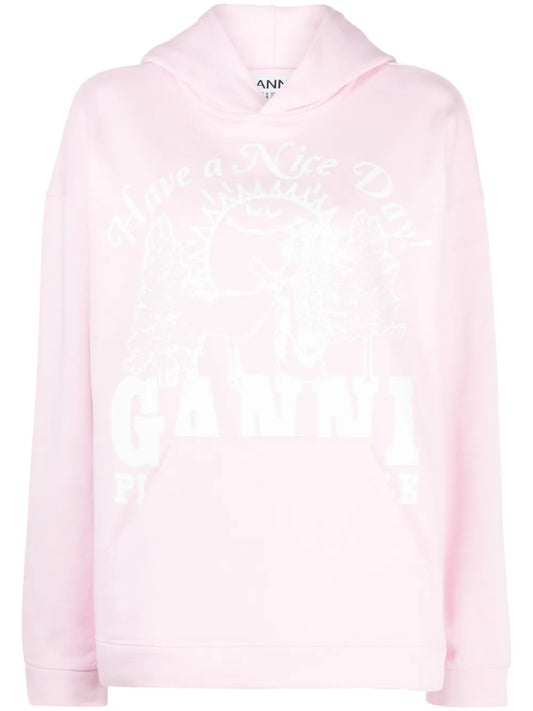 Logo-Print Organic Cotton Hoodie