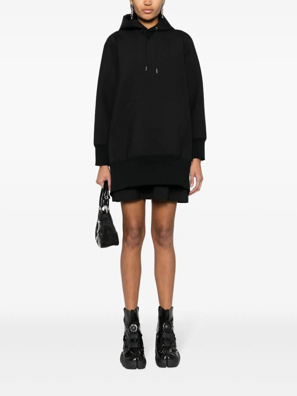 Layered-Design Cotton Sweatshirt