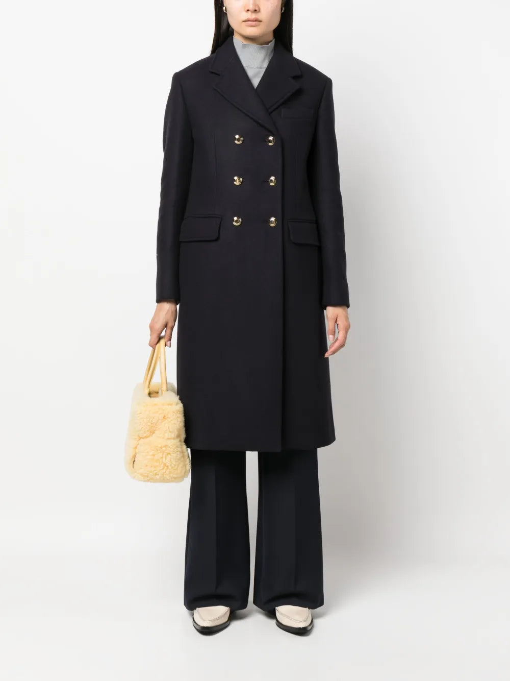 Double-Breasted Wool Coat