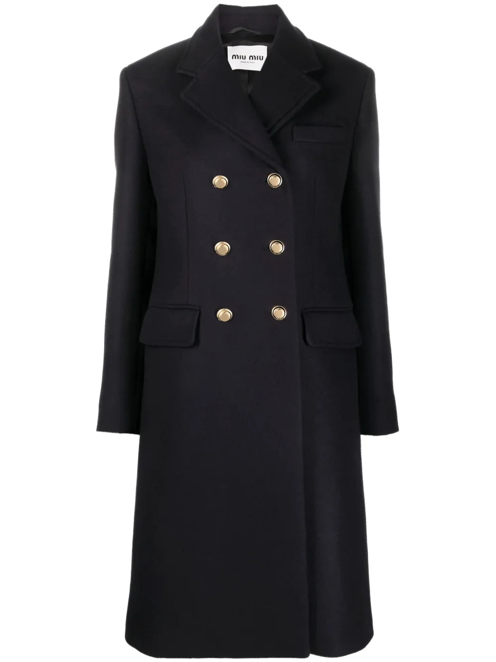 Double-Breasted Wool Coat