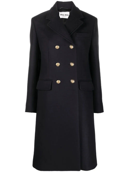 Double-Breasted Wool Coat