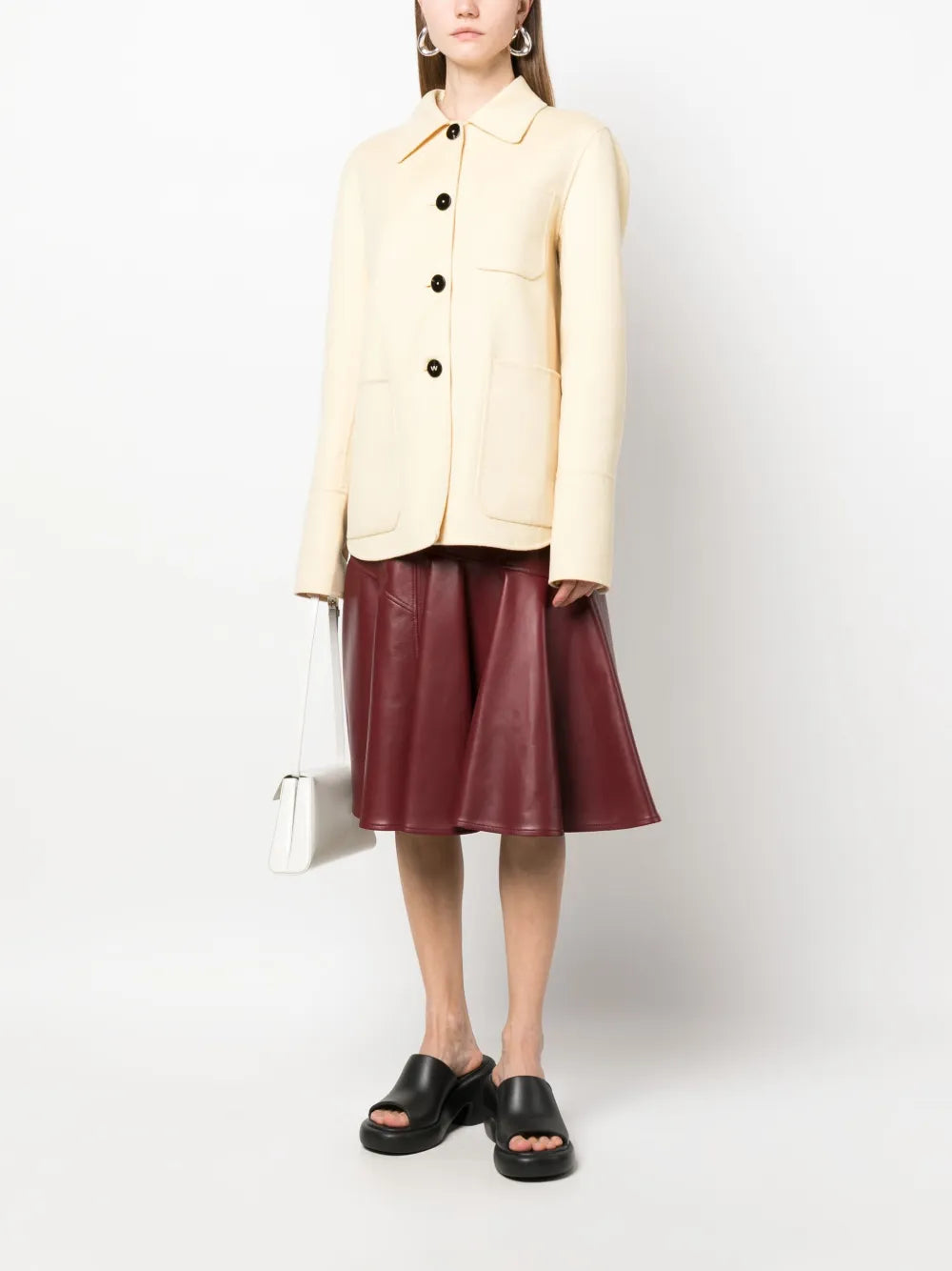 Buttoned-Up Cashmere Shirt Jacket