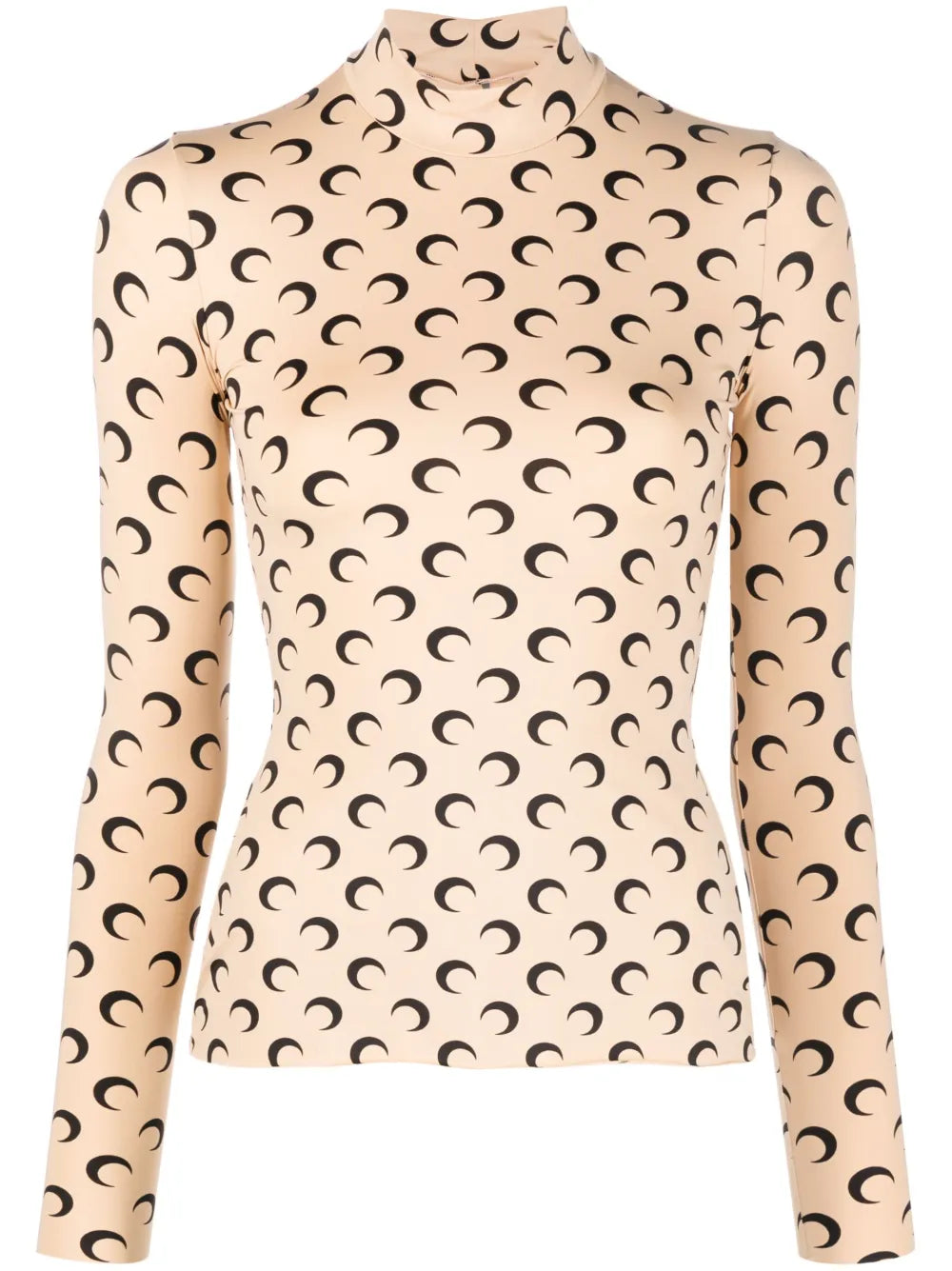Crescent Moon-Print Jersey Top