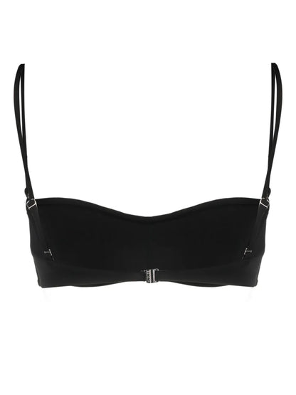 Decorative-Stitching Bikini Top