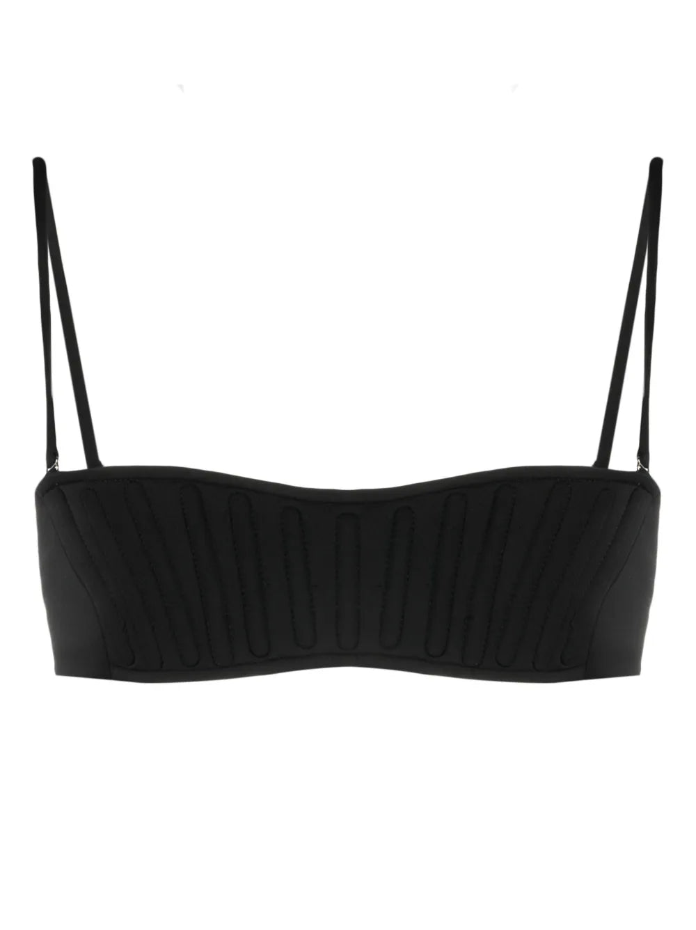 Decorative-Stitching Bikini Top