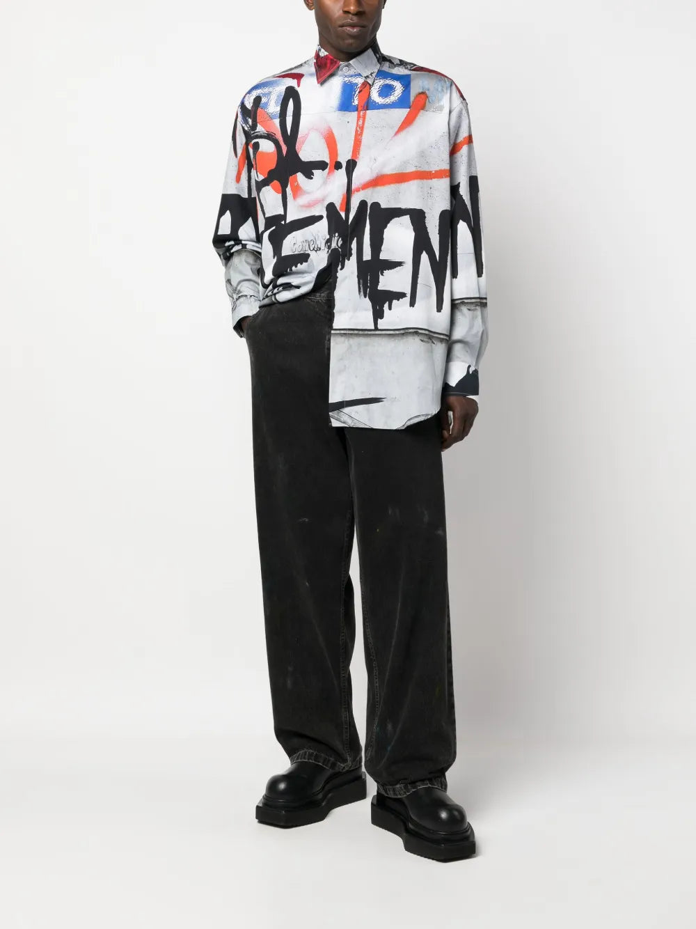 Graffiti-Print Shirt