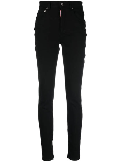 High-Waist Slim-Cut Jeans