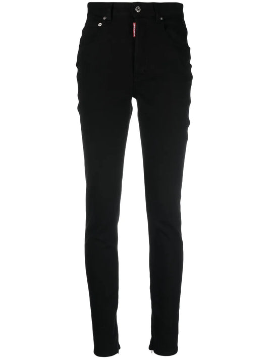 High-Waist Slim-Cut Jeans