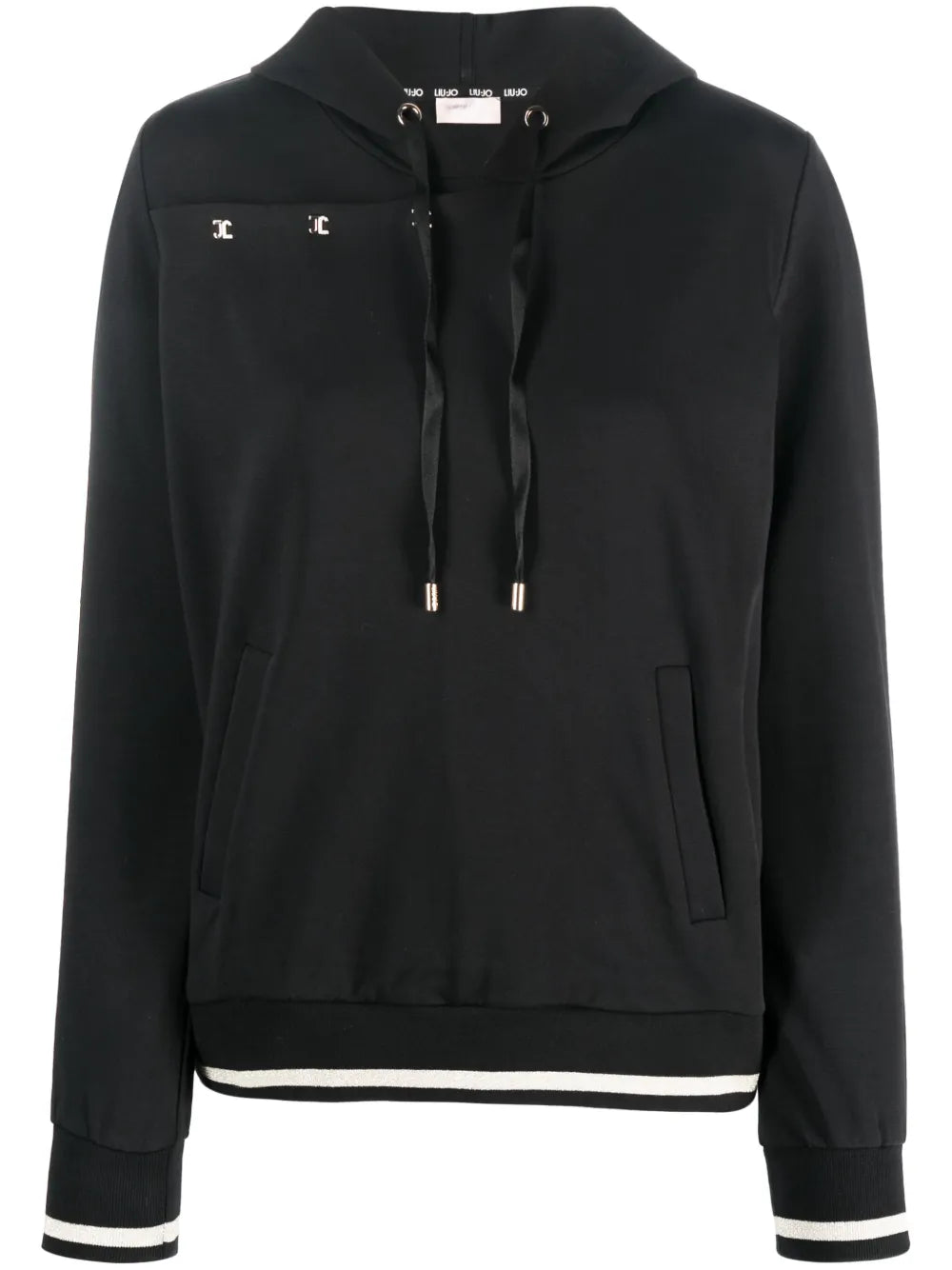 Logo-Patch Cotton Hoodie