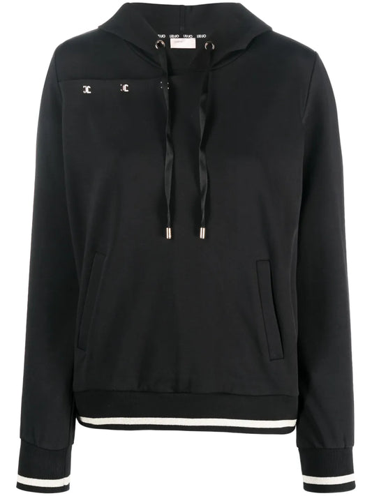 Logo-Patch Cotton Hoodie