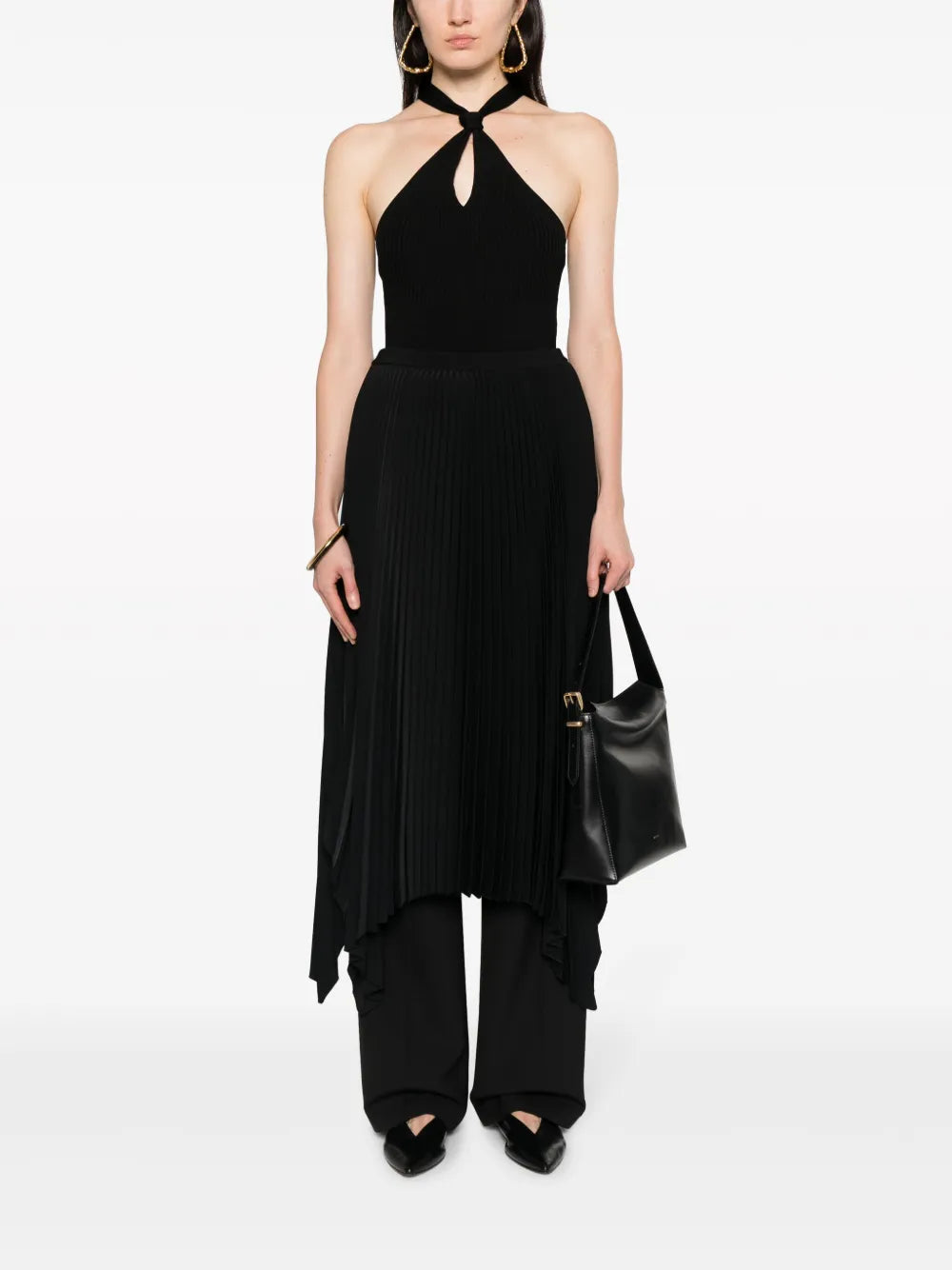 Andrea Ribbed-Knt Top