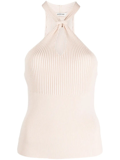 Andrea Ribbed-Knit Top