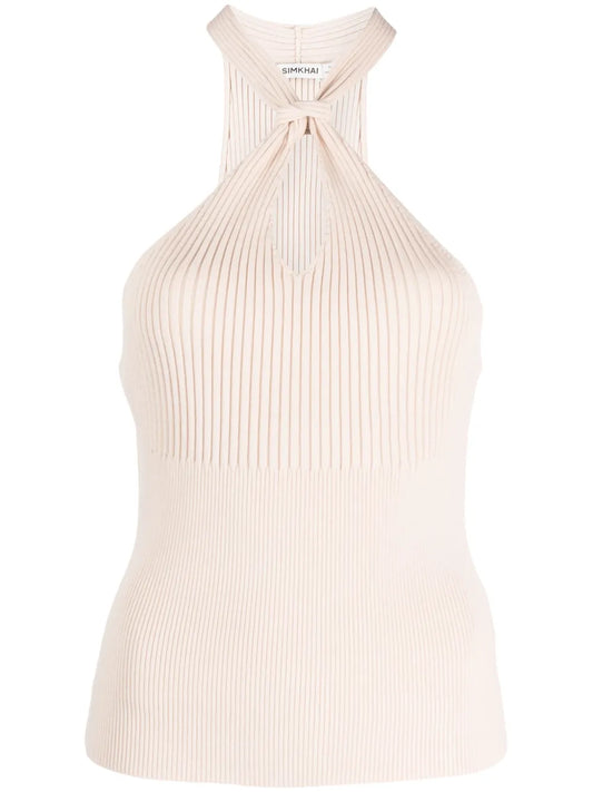 Andrea Ribbed-Knit Top
