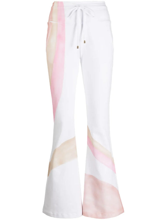 Hand-Painted Cotton Track Trousers