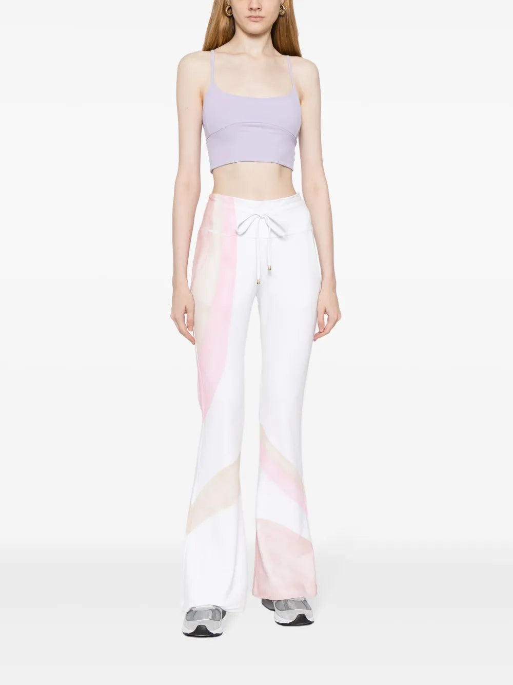 Hand-Painted Cotton Track Trousers