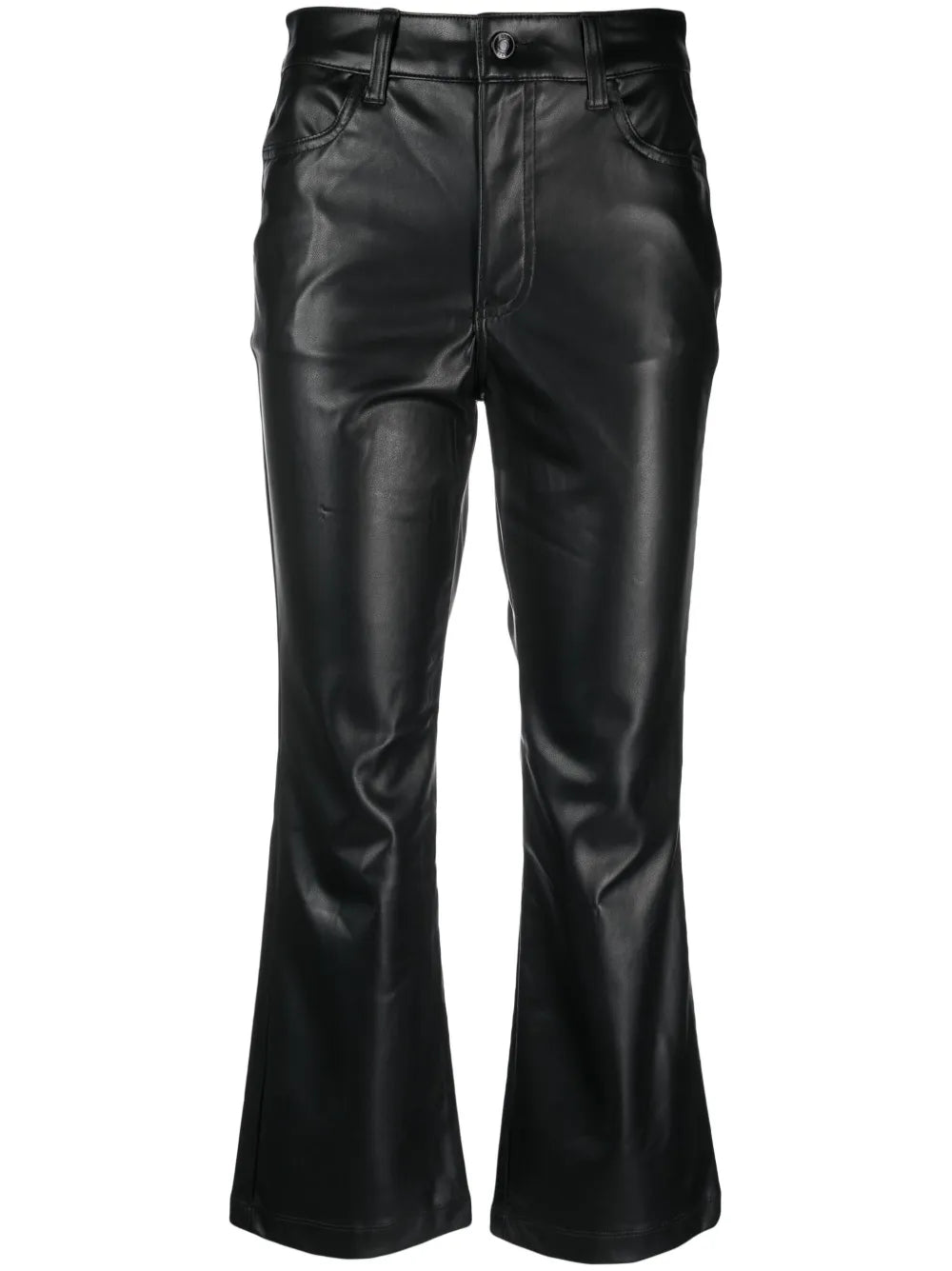 Mid-Rise Flared Trousers