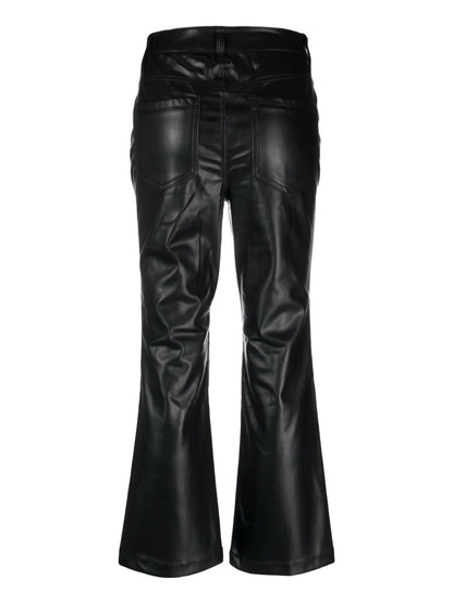 Mid-Rise Flared Trousers