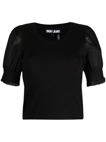 Round-Neck Short-Sleeve Top