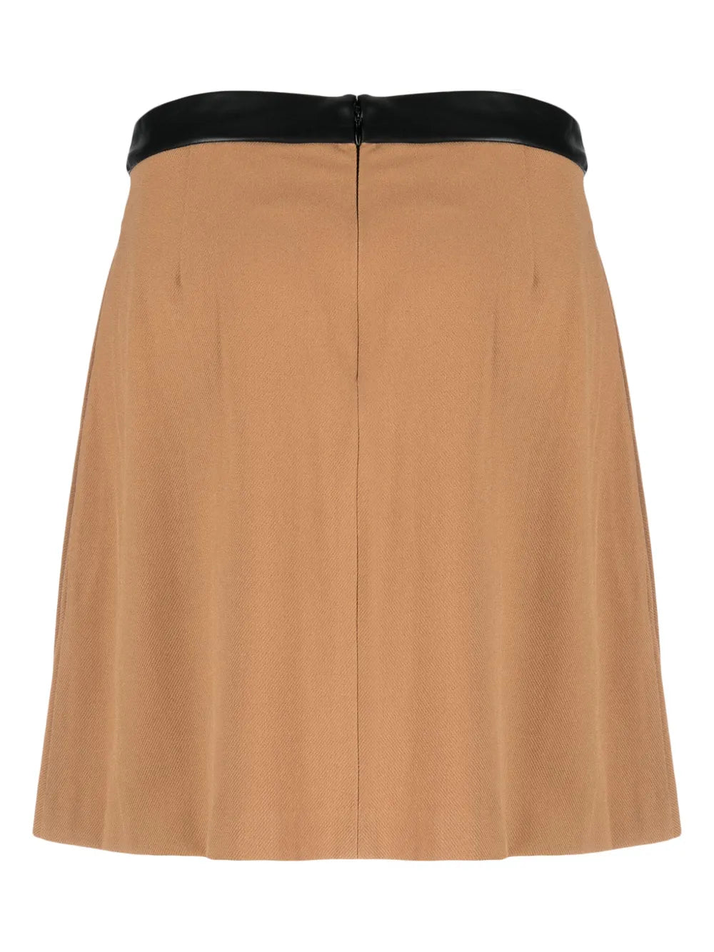 Pleated Mid-Rise Miniskirt