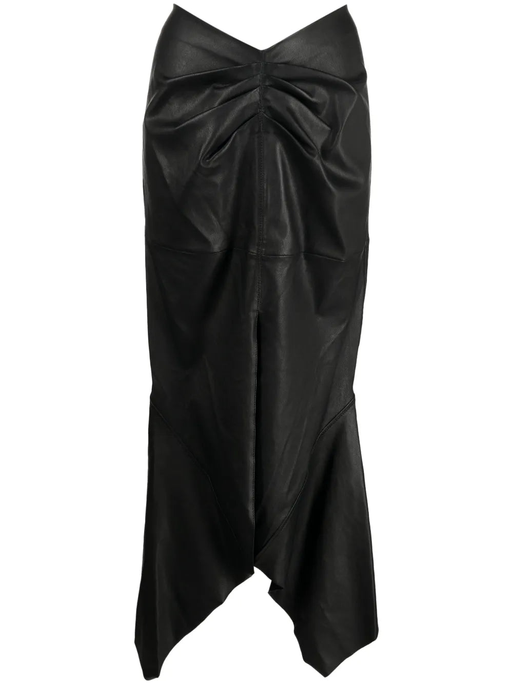 Analogy Leather Midi Skirt