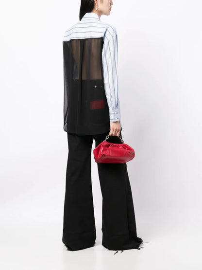 Striped Panelled Cotton Shirt