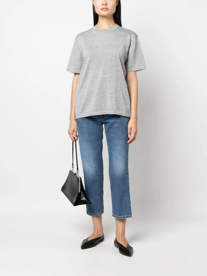 Crew-Neck Wool T-Shirt