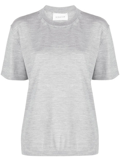 Crew-Neck Wool T-Shirt