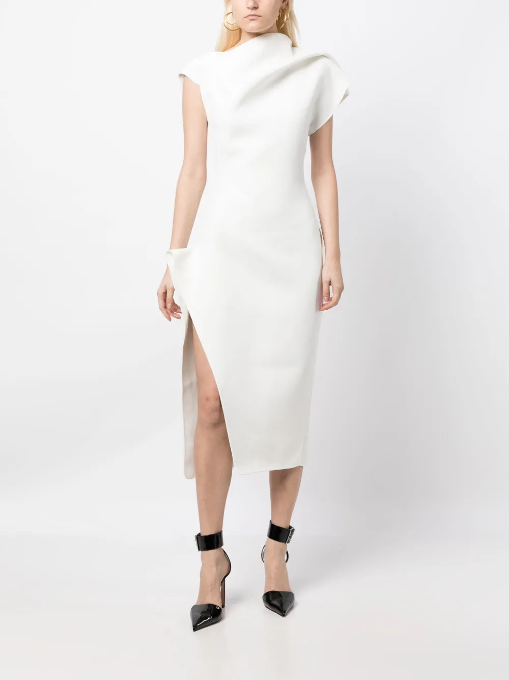 Asymmetric Midi Dress