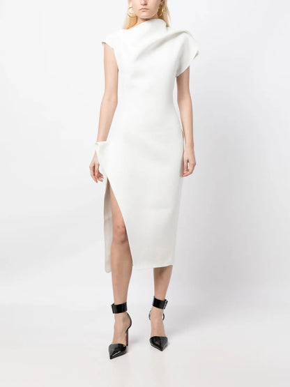 Asymmetric Midi Dress