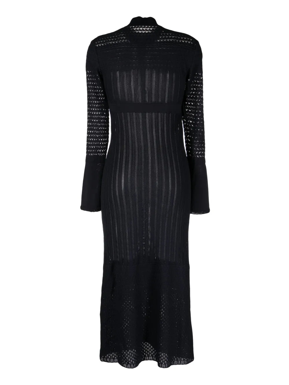 High-Neck Knitted Dress