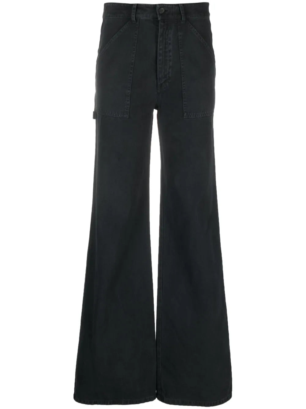 Mid-Rise Wide-Leg Trousers