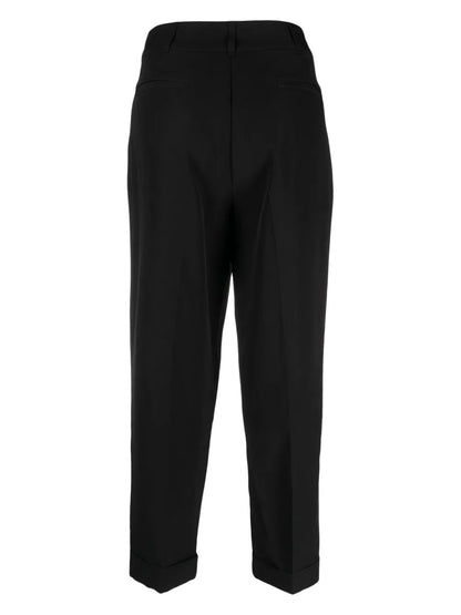 High-Waist Tapered Trousers