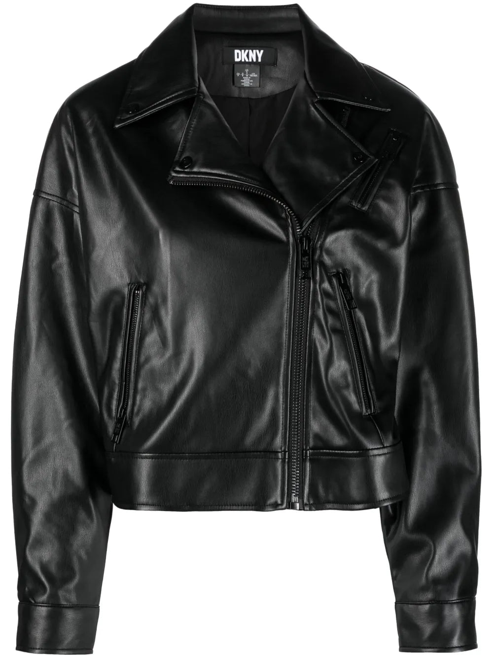 Spread-Collar Zip-Up Jacket