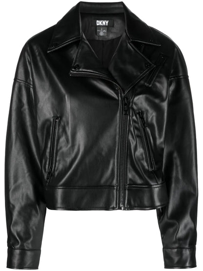 Spread-Collar Zip-Up Jacket