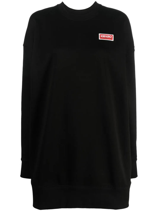 Logo-Print Sweatshirt Dress