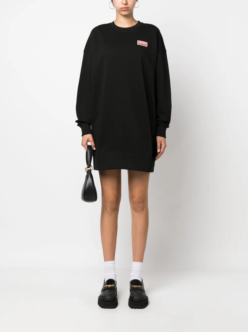 Logo-Print Sweatshirt Dress